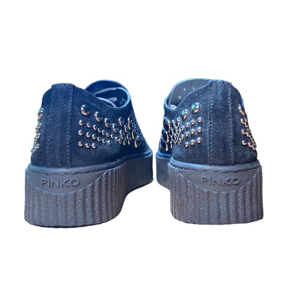 PINKO Studded Iseo Leather
Platform Sneaker Size 37 - Picture 8 of 15